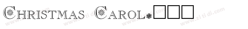 Christmas Carol字体转换